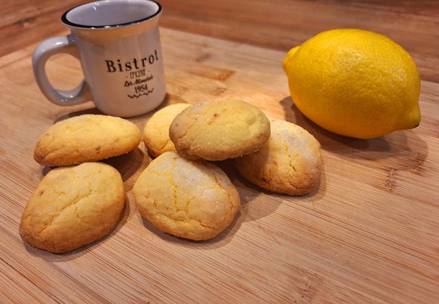 Sablés diamants au zeste de citron (SANS GLUTEN)