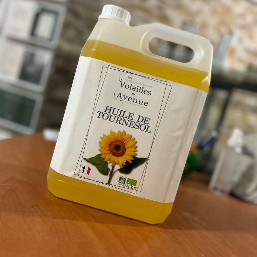 Huile de tournesol vierge bio  5L