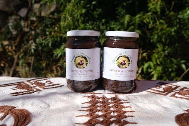 Lot sucré : Crème de marron Bio 410g, Confiture de châtaigne Bio 420g