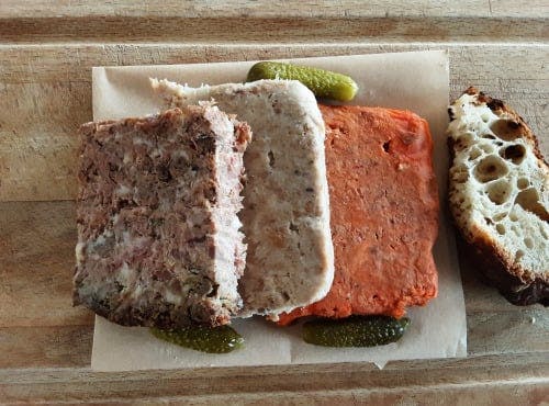 Assortiment pâtés et rillettes de porc fermier